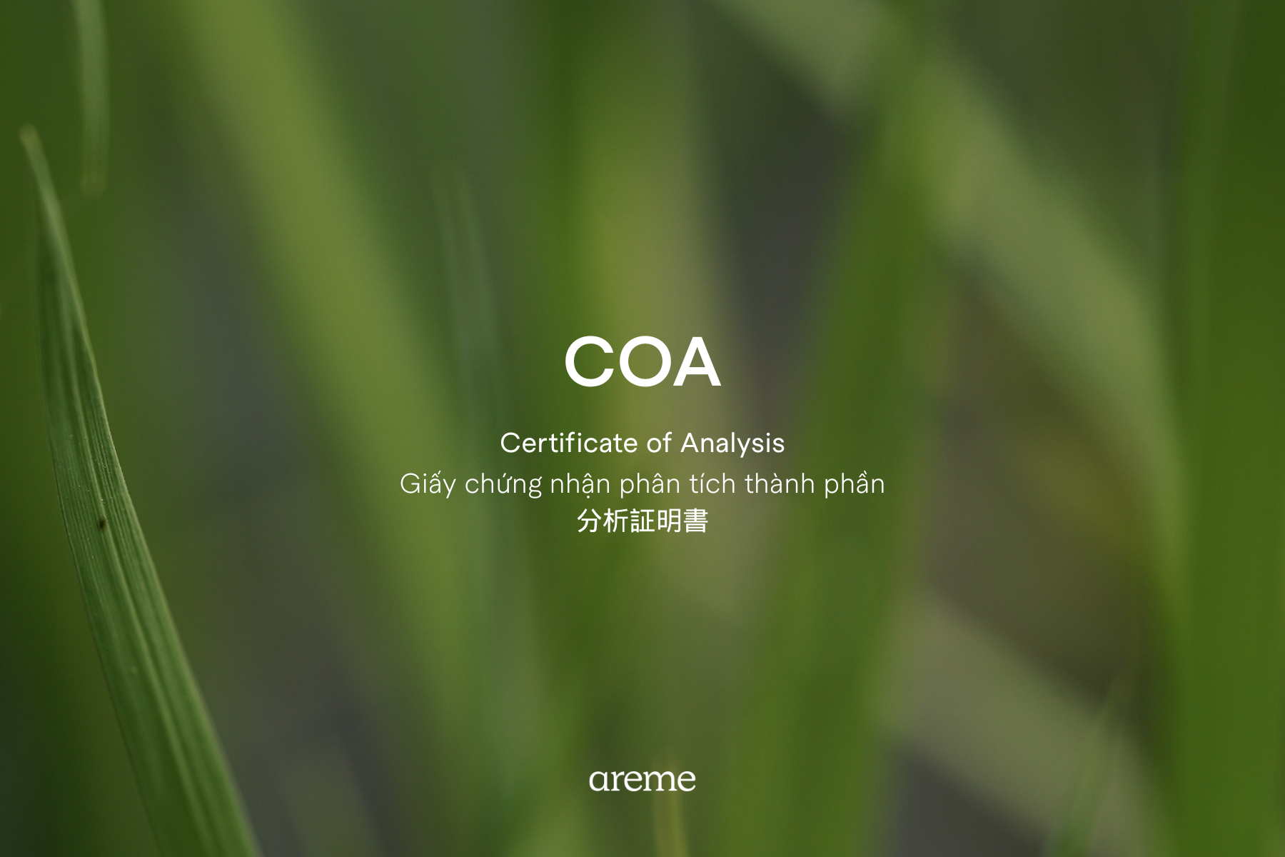 Certificate of Analysis (COA) for Essential Oils